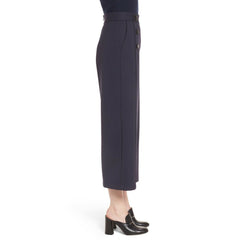 Lewit High Rise Flare Leg Cropped Wool Pants
