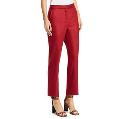 Rag & Bone Poppy Red Wool Blend Cropped Dress Pants