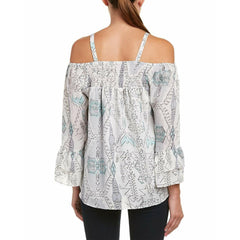 Parker Off The Shoulder Tribal Print Top