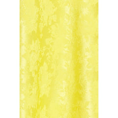 Lewit Floral Jacquard Silk Lemon Yellow Midi Skirt