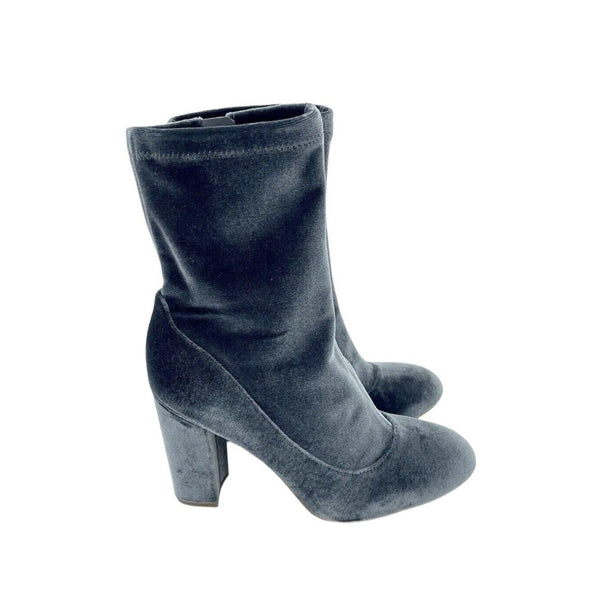 Sam Edelman Blue Velvet Ankle Sock Booties