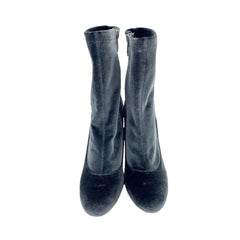 Sam Edelman Blue Velvet Ankle Sock Booties