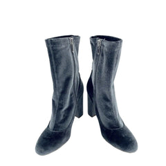Sam Edelman Blue Velvet Ankle Sock Booties