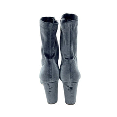 Sam Edelman Blue Velvet Ankle Sock Booties