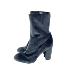 Sam Edelman Blue Velvet Ankle Sock Booties