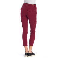 Joie Okana High-Rise Cargo Pants in Cambridge Red