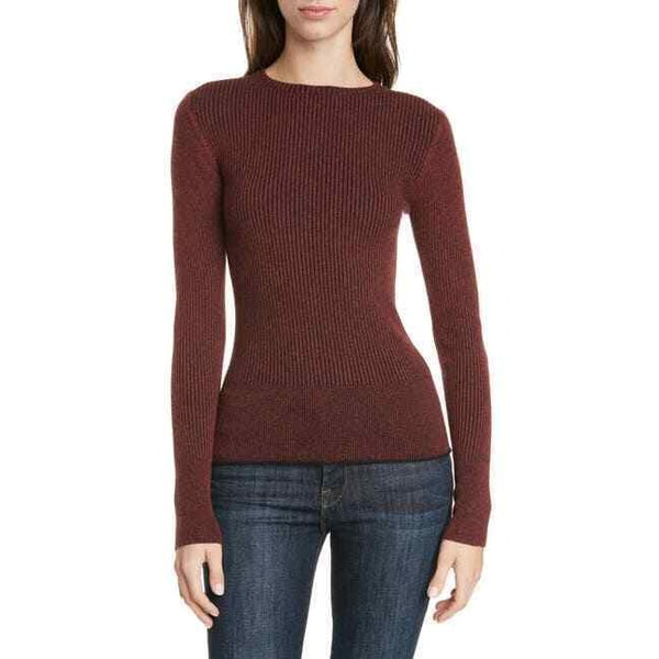 Lewit Two Tone Wool Cashmere Ribbed Pullover