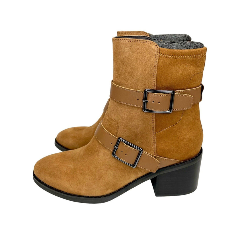 Donald J. Pliner Darby Saddle Suede Leather Ankle Boots