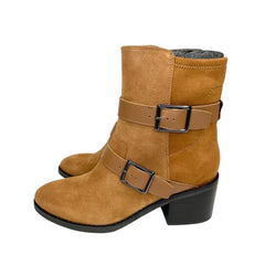 Donald J. Pliner Darby Saddle Suede Leather Ankle Boots