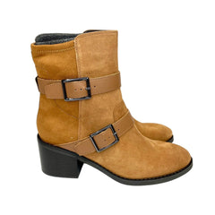 Donald J. Pliner Darby Saddle Suede Leather Ankle Boots