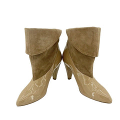 Jeffrey Campbell Rabiosa Patent Leather and Suede Ankle Booties