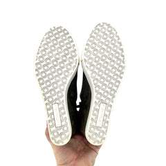 Linea Paolo Felicia Perforated Suede Leather Wedge Sneakers - PRE-OWNED