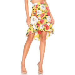 Parker Coraline Skirt Wildflower Floral Print Ruffle Hem