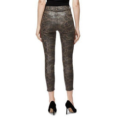 J Brand Lillie High Rise Snake Print Skinny Coated Skinny Jeans