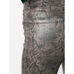 J Brand Lillie High Rise Snake Print Skinny Coated Skinny Jeans