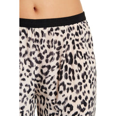 Joie Salma Animal Print Silk Joggers