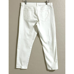 J Brand Sadey Jeans Classic White Mid Rise Skinny in Disconnect Wash