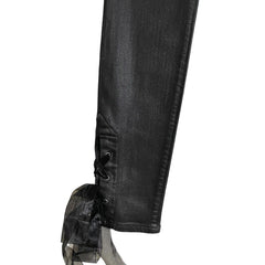 Hudson Jeans Nico High Rise Coated Skinny Ankle Jeans Black Bow