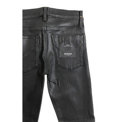 Hudson Jeans Nico High Rise Coated Skinny Ankle Jeans Black Bow