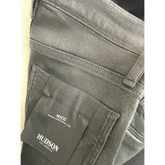 Hudson Jeans Nico High Rise Coated Skinny Ankle Jeans Black Bow