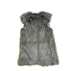 Romeo and Juliet Couture Blue Shaggy Faux Fur Vest