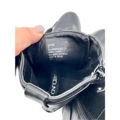 Abound Victor Black Vegan Leather Ankle Combat Boots