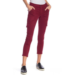 Joie Okana High-Rise Cargo Pants in Cambridge Red