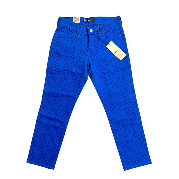 Levi's Mid Rise Skinny Cobalt Blue Denim Jean