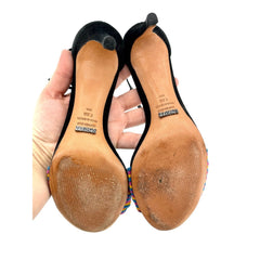 Schutz Colored Suede Leather Strappy Ankle Sandals - PRE-OWNED