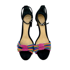 Schutz Colored Suede Leather Strappy Ankle Sandals - PRE-OWNED