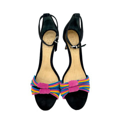 Schutz Colored Suede Leather Strappy Ankle Sandals - PRE-OWNED