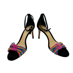 Schutz Colored Suede Leather Strappy Ankle Sandals - PRE-OWNED