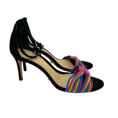 Schutz Colored Suede Leather Strappy Ankle Sandals - PRE-OWNED