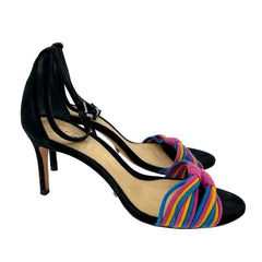 Schutz Colored Suede Leather Strappy Ankle Sandals - PRE-OWNED