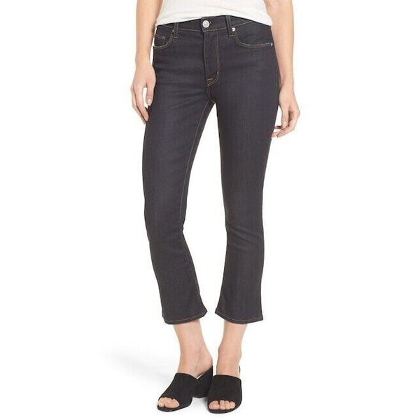 Hudson Jeans Harper High Rise Crop Baby Kick Flare Jeans