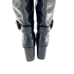 Ted Baker Black Leather Knee High Boots