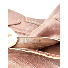 Sam Edelman Soft Studded Leather Tall Riding Boots Redwood Brown