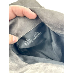 Halogen Grey Suede Leather Over The Knee Block Heel Boots - PRE-OWNED