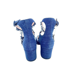 Tipe E Tacchi Blue Denim Mary Jane Shoes