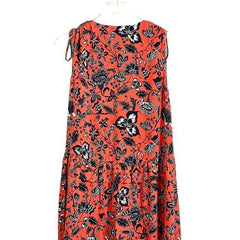 Nordstrom Signature Floral Print Short Red Silk Dress