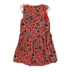 Nordstrom Signature Floral Print Short Red Silk Dress