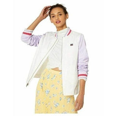 Levi's Women's Color Block Poly Satin Retro Bomber Jacket