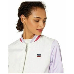 Levi's Women's Color Block Poly Satin Retro Bomber Jacket