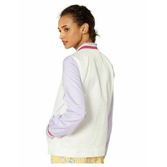 Levi's Women's Color Block Poly Satin Retro Bomber Jacket