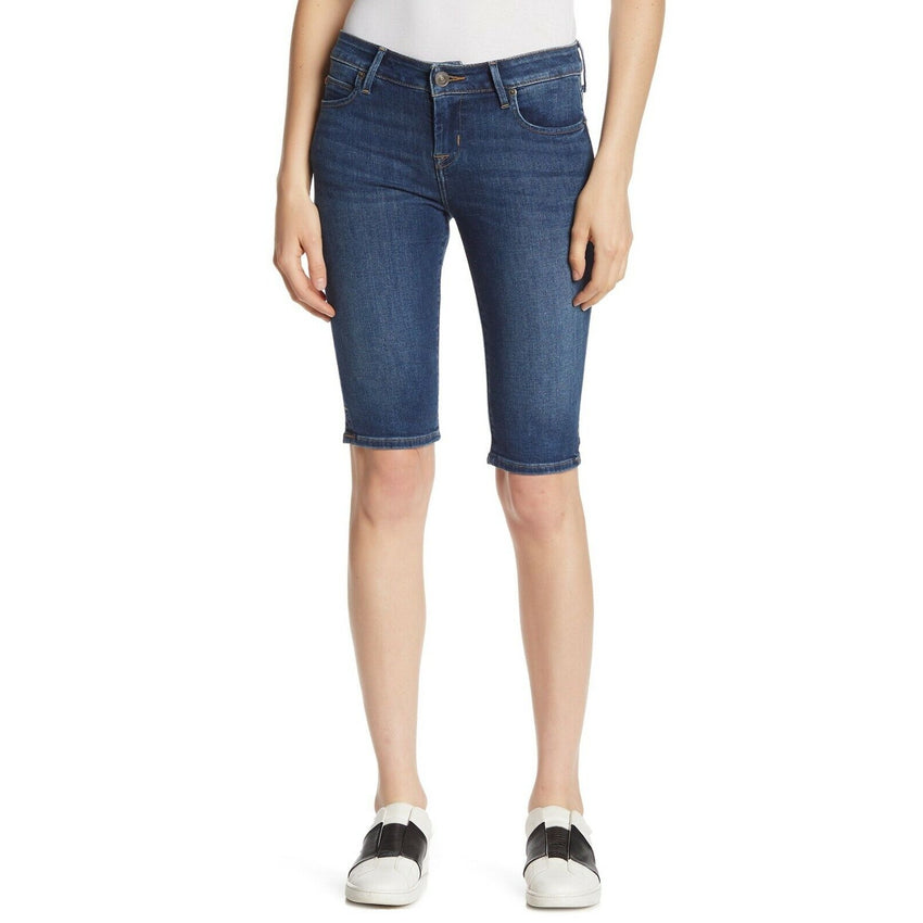 Hudson Jeans Women's Viceroy Bermuda Blue Denim Shorts