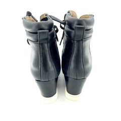 Linea Paolo Fleur Leopard Print Calf Hair Leather Wedge Sneakers - PRE-OWNED