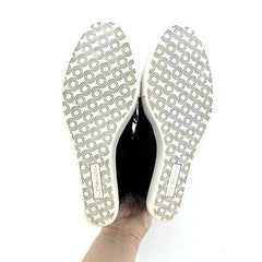 Linea Paolo Fleur Leopard Print Calf Hair Leather Wedge Sneakers - PRE-OWNED