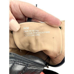 Linea Paolo Fleur Leopard Print Calf Hair Leather Wedge Sneakers - PRE-OWNED