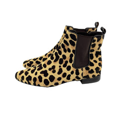 Tory Burch Leopard Print Calf-Hair Chelsea Ankle Booties