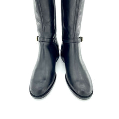 Cole Haan Genevieve Woven Leather Riding Boots